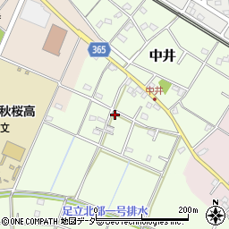 埼玉県鴻巣市中井255周辺の地図