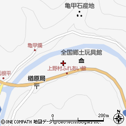 群馬県多野郡上野村楢原316周辺の地図