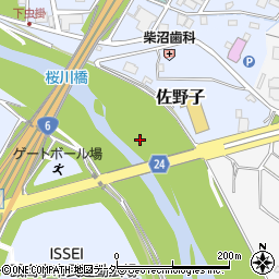 学園大橋周辺の地図