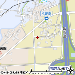 福井県福井市玄正島町周辺の地図