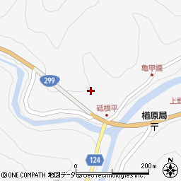 群馬県多野郡上野村楢原1422周辺の地図
