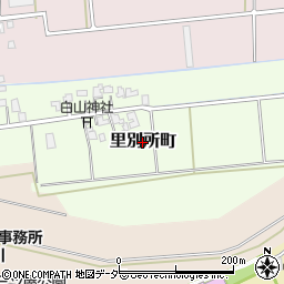 福井県福井市里別所町周辺の地図