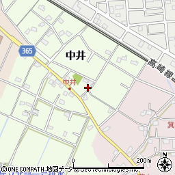 埼玉県鴻巣市中井63周辺の地図