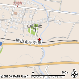 福井県吉田郡永平寺町光明寺19周辺の地図