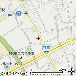 茨城県つくば市花室1025周辺の地図