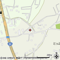 茨城県鉾田市上幡木1477-2周辺の地図