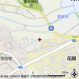 茨城県つくば市花室1557周辺の地図