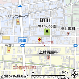 ダイソーヤスサキ福井二の宮店周辺の地図