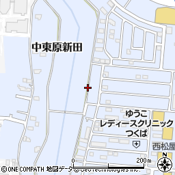 茨城県つくば市中東原新田1521周辺の地図