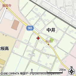 埼玉県鴻巣市中井236周辺の地図