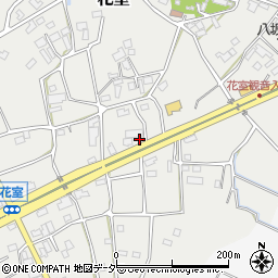茨城県つくば市花室836-2周辺の地図