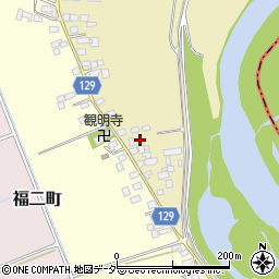 茨城県常総市福二町乙周辺の地図