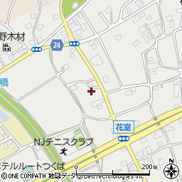 茨城県つくば市花室1033周辺の地図