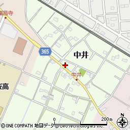 埼玉県鴻巣市中井55周辺の地図