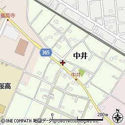 埼玉県鴻巣市中井54周辺の地図