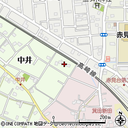 埼玉県鴻巣市中井89周辺の地図