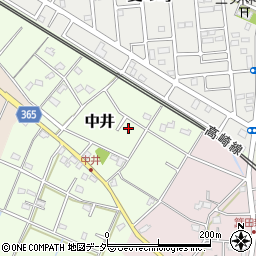 埼玉県鴻巣市中井45周辺の地図