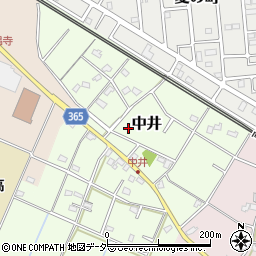 埼玉県鴻巣市中井53周辺の地図