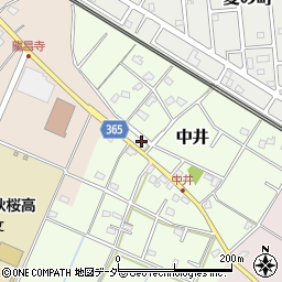 埼玉県鴻巣市中井26-1周辺の地図