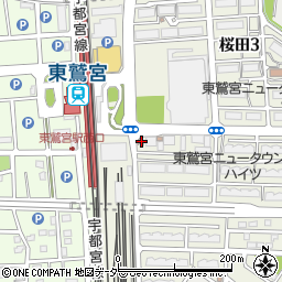 久喜警察署東鷲宮駅前交番周辺の地図