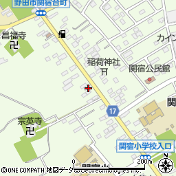 千葉県野田市関宿台町279周辺の地図
