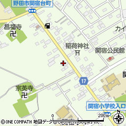 千葉県野田市関宿台町278周辺の地図