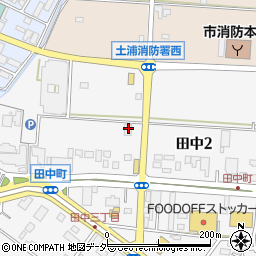 そば坊　土浦店周辺の地図