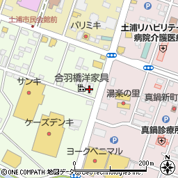 日乃屋カレー土浦店周辺の地図