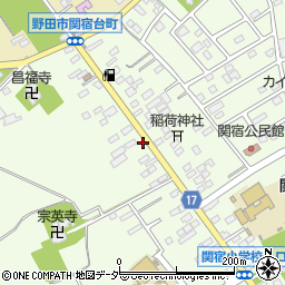 千葉県野田市関宿台町275周辺の地図
