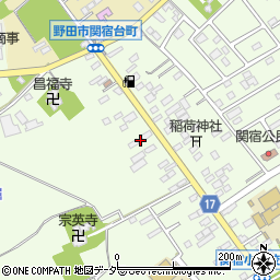 千葉県野田市関宿台町273周辺の地図