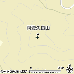 阿登久良山周辺の地図