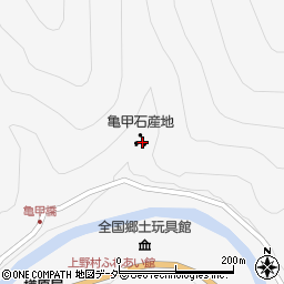 上野村亀甲石産地周辺の地図