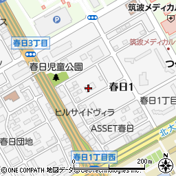 武田春日ハイツ社宅周辺の地図