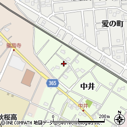 埼玉県鴻巣市中井17周辺の地図