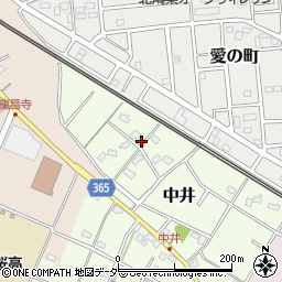 埼玉県鴻巣市中井16-2周辺の地図