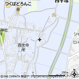 茨城県つくば市下平塚107周辺の地図