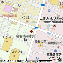 無添くら寿司 茨城土浦店周辺の地図