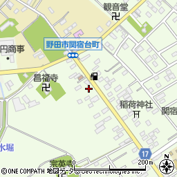 千葉県野田市関宿台町268周辺の地図