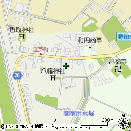 千葉県野田市関宿江戸町62周辺の地図