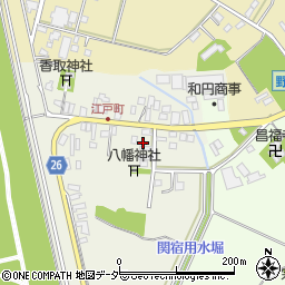 千葉県野田市関宿江戸町116周辺の地図