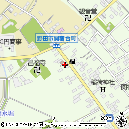 千葉県野田市関宿台町266周辺の地図
