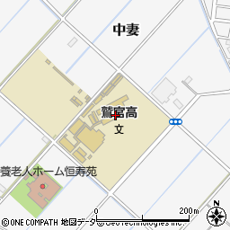 埼玉県立鷲宮高等学校周辺の地図