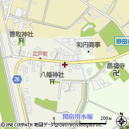 千葉県野田市関宿江戸町60周辺の地図