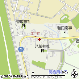 千葉県野田市関宿江戸町122周辺の地図
