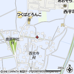 茨城県つくば市下平塚301周辺の地図