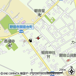 千葉県野田市関宿台町2615-1周辺の地図