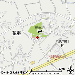 茨城県つくば市花室周辺の地図