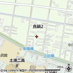 茨城県土浦市真鍋2丁目7周辺の地図
