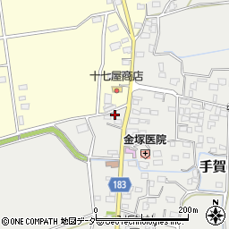 茨城県行方市手賀2周辺の地図