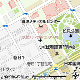 筑波メディカルセンター前周辺の地図